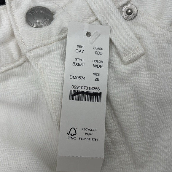 J. Crew High-rise superwide-leg‎ jean in white size 26 NWT BX951 - Picture 8 of 12